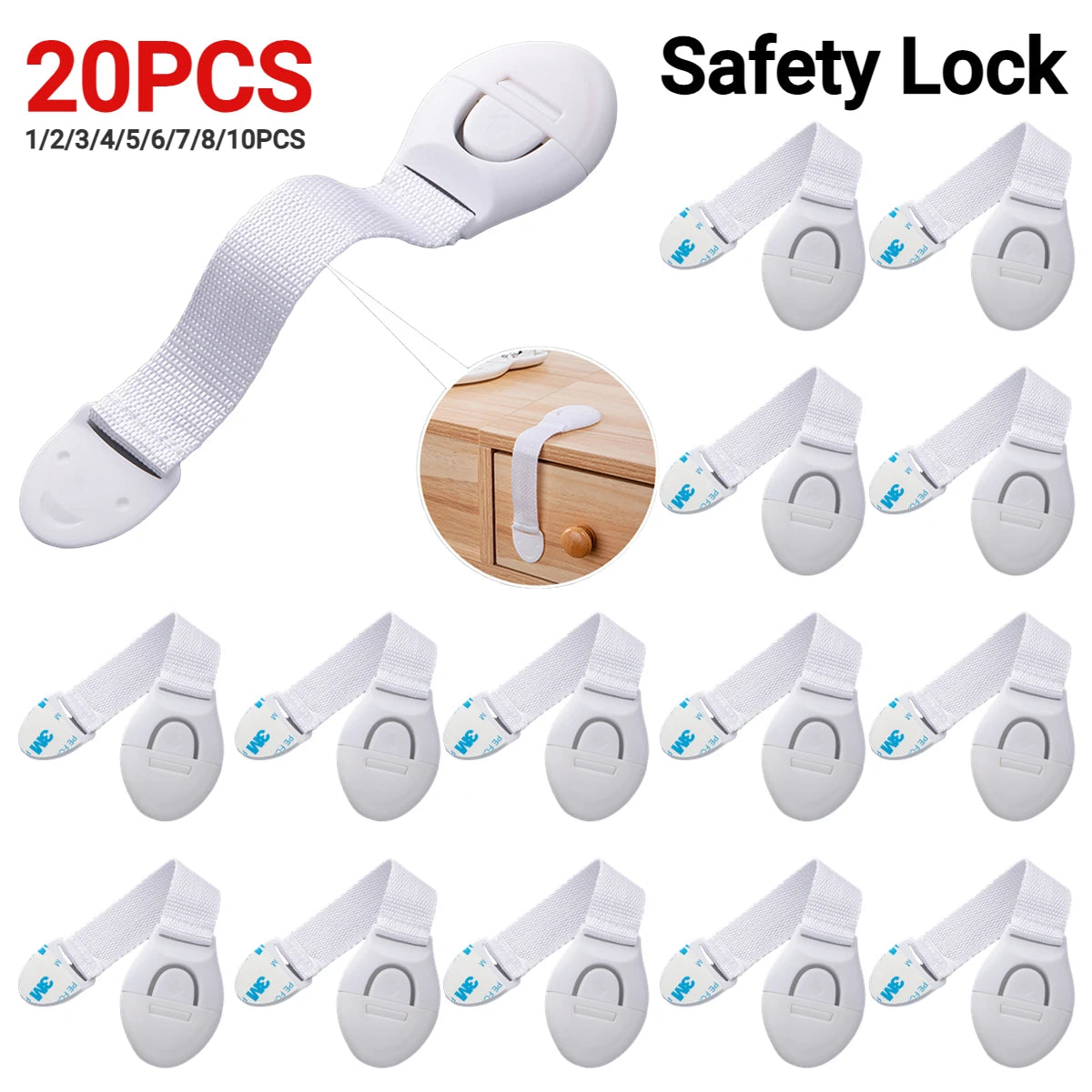 Safety Cabinet Lock | 10 Pack