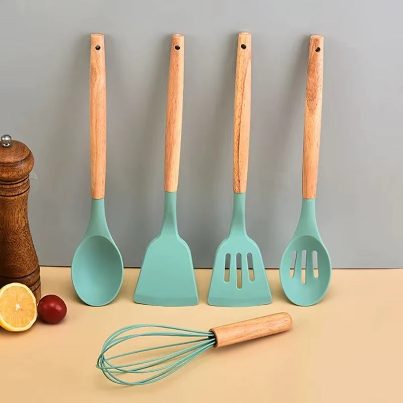 12Pcs Silicone Kitchen Utensils