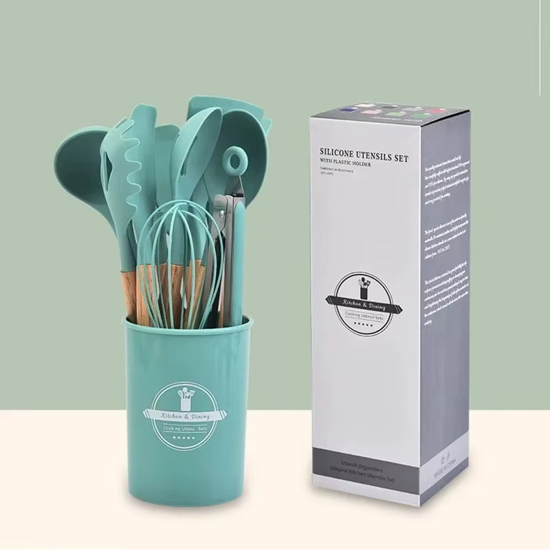 12Pcs Silicone Kitchen Utensils