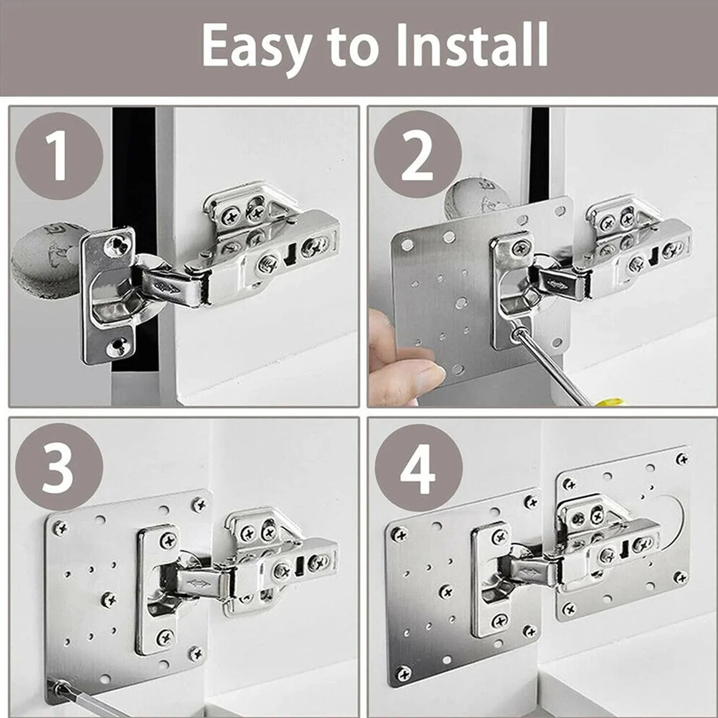 Stainless Steel Hinge Repair Plate