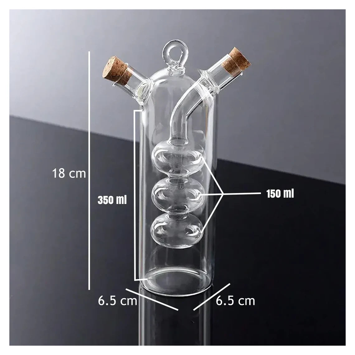 Interlocking Oil and Vinegar Bottle