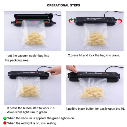 Vacuum Sealer With Vacuum Bags 90 Watt