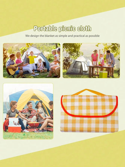 Outdoor & Picnic Oxford Blanket Extra Large Sand Proof and Waterproof Portable Beach Blanket for Camping Hiking