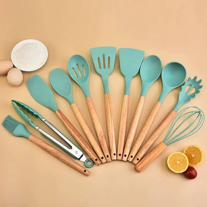 12Pcs Silicone Kitchen Utensils
