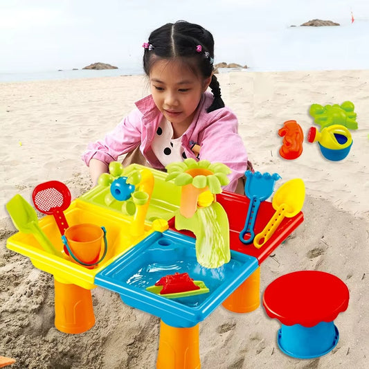 25Pcs Sensory Kids Sand And Water Activity Table