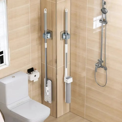 Mop & Broom Organizer Wall Mounted | 5 Pack Holder Rack