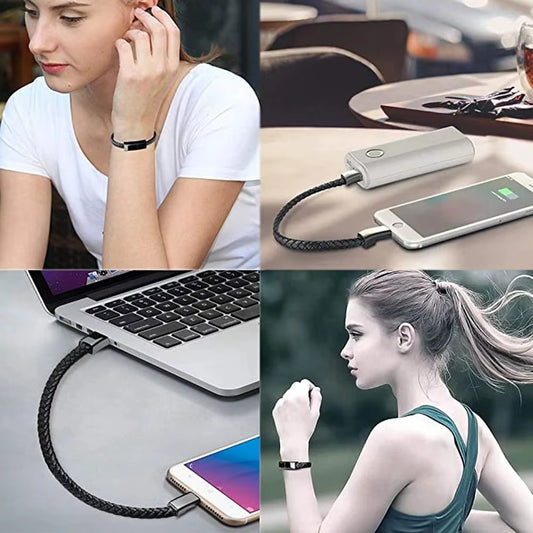 Bracelet USB Cable Fast Charging USB Micro Type C & iPhone