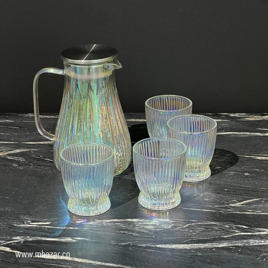 Magic Color Glass Water/Juice Pitcher Set